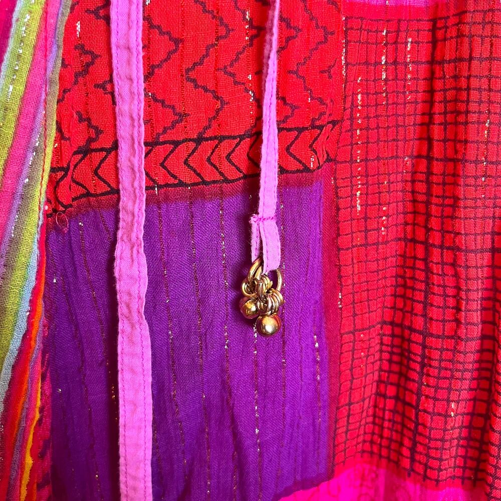 Soft Surroundings Multicolor Patchwork Maxi Skirt - image 5